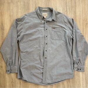 Woolrich Gray Casual Button Down Shirt Relaxed Fit